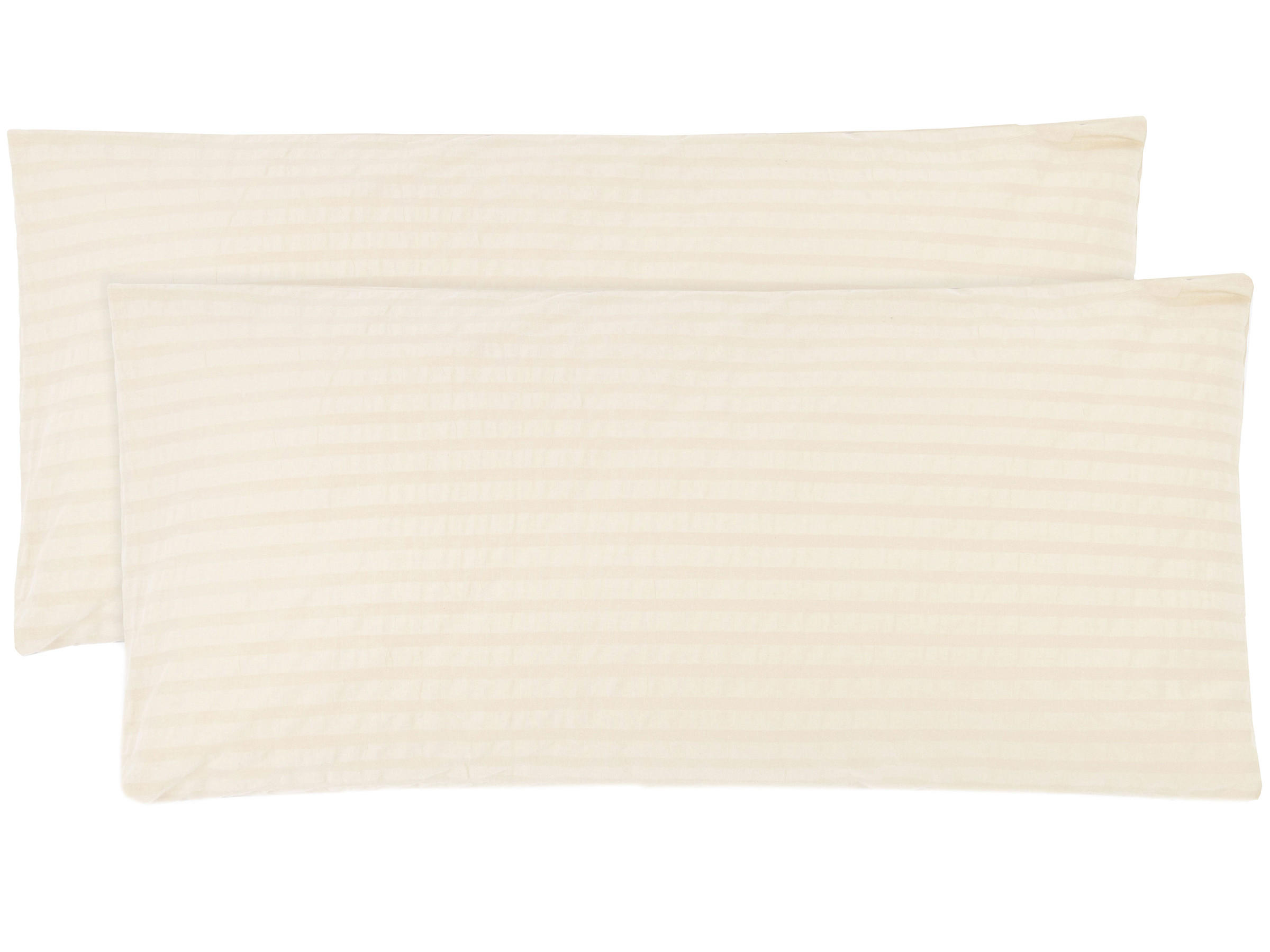 KISSENBEZUG, 2er-Set, 40x80 cm, 100% Baumwolle, Weiß - Creme, Textil (40/80cm) - Zollner