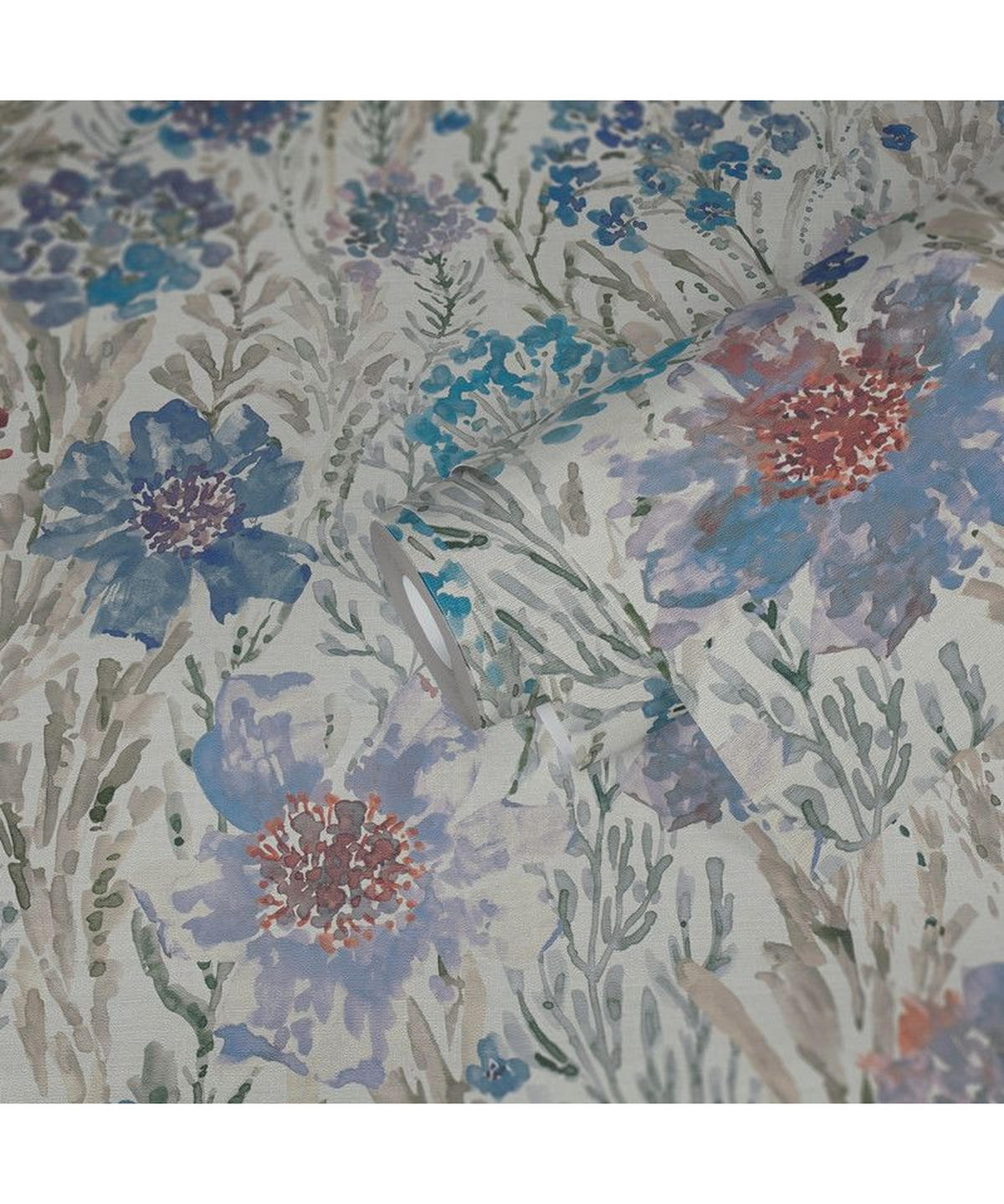 VLIESTAPETE Blau 53/1005 cm - Blau, Textil (53/1cm) - KUNSTLOFT
