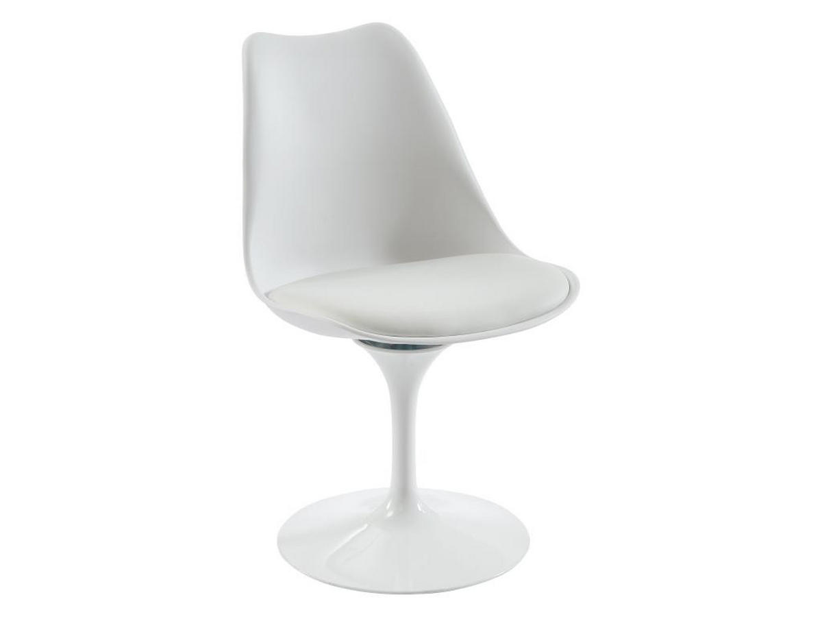 STUHL 2er-Set - Polypropylen & Metall - Weiß - XAFY - Weiß, Kunststoff (56.5/82/49cm) - Vente-Unique