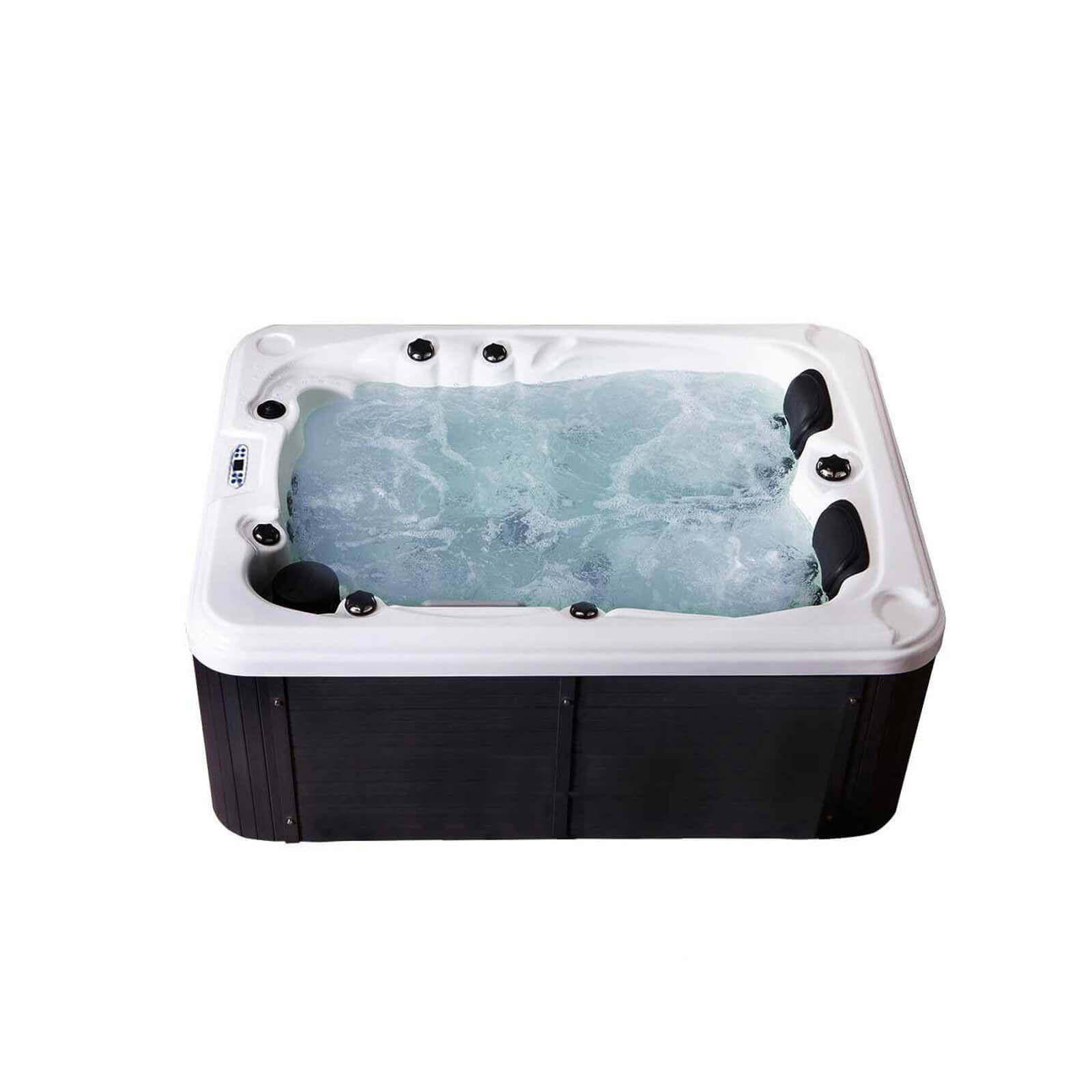 OUTDOOR Whirlpool BEACH PURE - 210 x 155 x 83 cm - Anthrazit, Kunststoff (155/83/210cm) - Home Deluxe