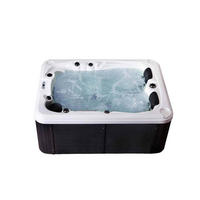 OUTDOOR Whirlpool BEACH PURE - 210 x 155 x 83 cm - Anthrazit, Kunststoff (155/83/210cm) - Home Deluxe