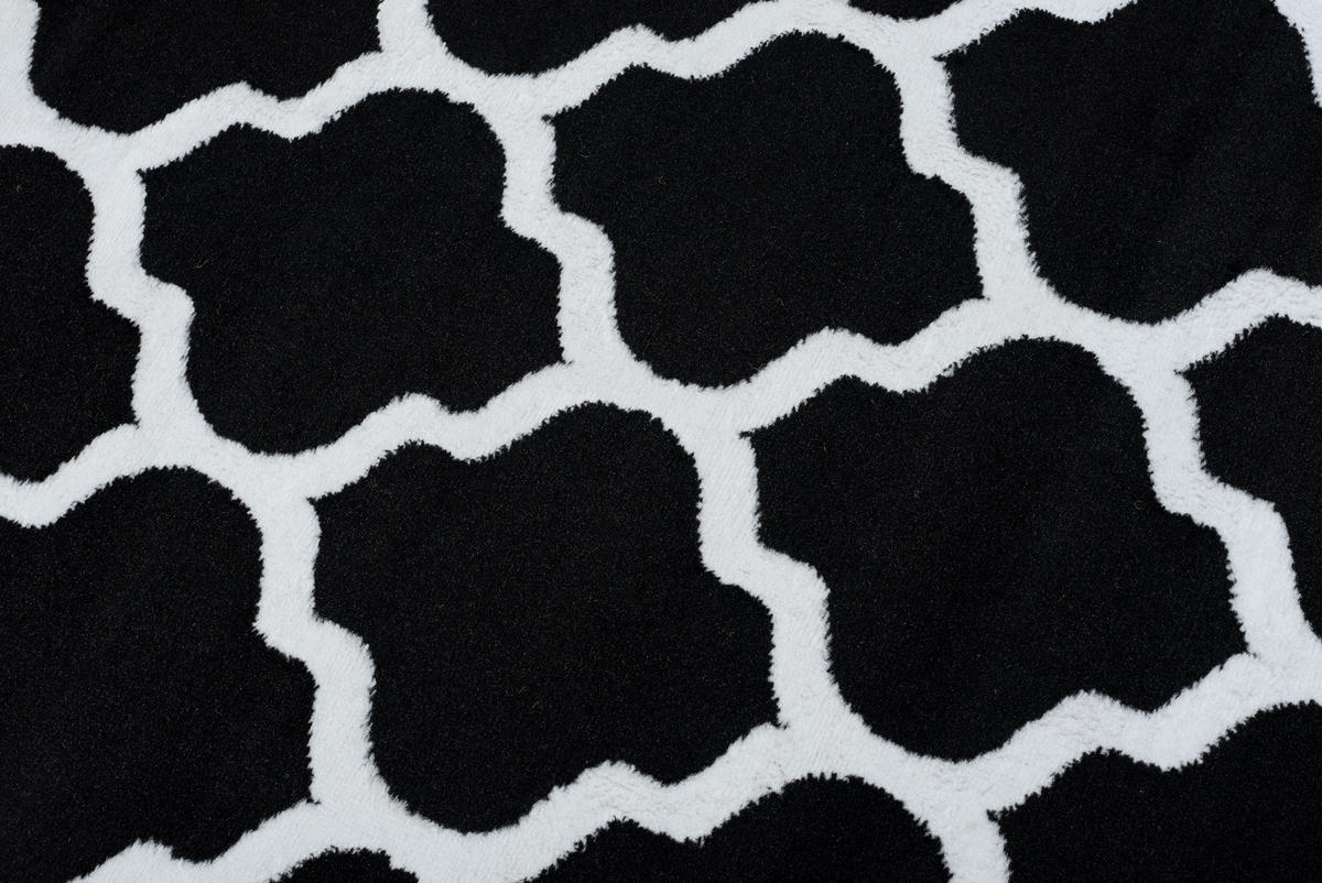 TEPPICH LUXURY Schwarz Marokkanisch Geometrisch 250/300 cm - Schwarz, Textil (250/300cm) - Tapiso