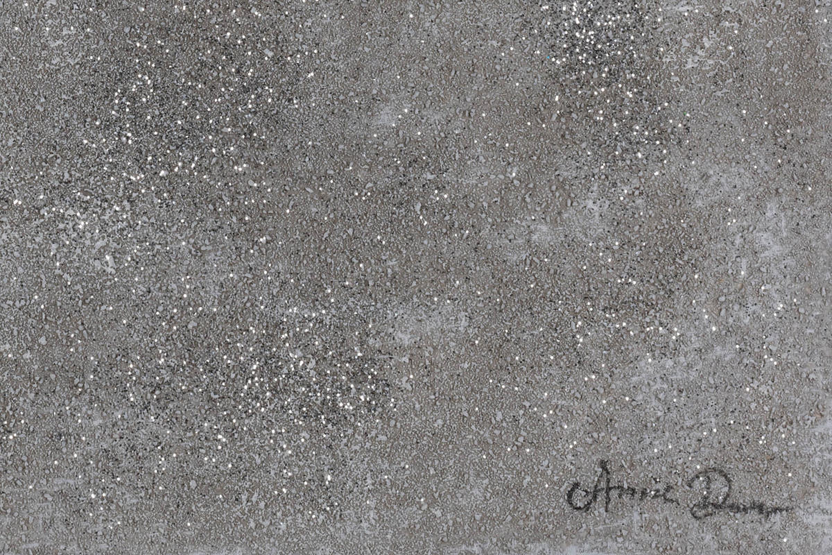 RUČNE MAĽOVANÝ AKRYLOVÝ OBRAZ 70/100 cm, sivý, krajinný motív - sivá, drevo/textil (70/100cm) - KUNSTLOFT
