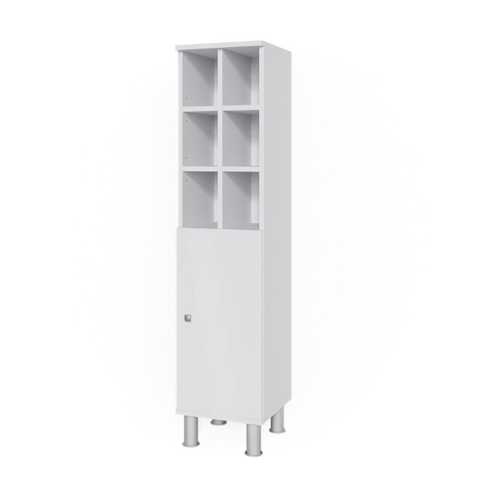 Vicco STŘEDNÍ SKŘÍŇKA Fynn Bílá 30 x 130.6 cm velké dveře