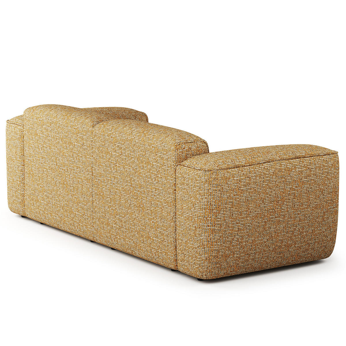 2-SITZER SOFA - Schwarz/Honig, Kunststoff/Textil (220/71/102cm) - home24