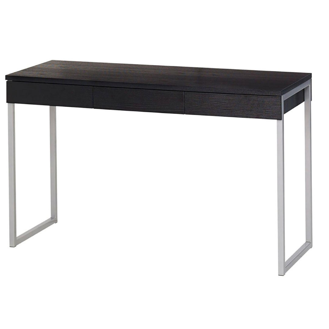 SCHREIBTISCH Fula Schwarz 126/52/76 cm - Schwarz, Holzwerkstoff (52/126/76cm) - ebuy24