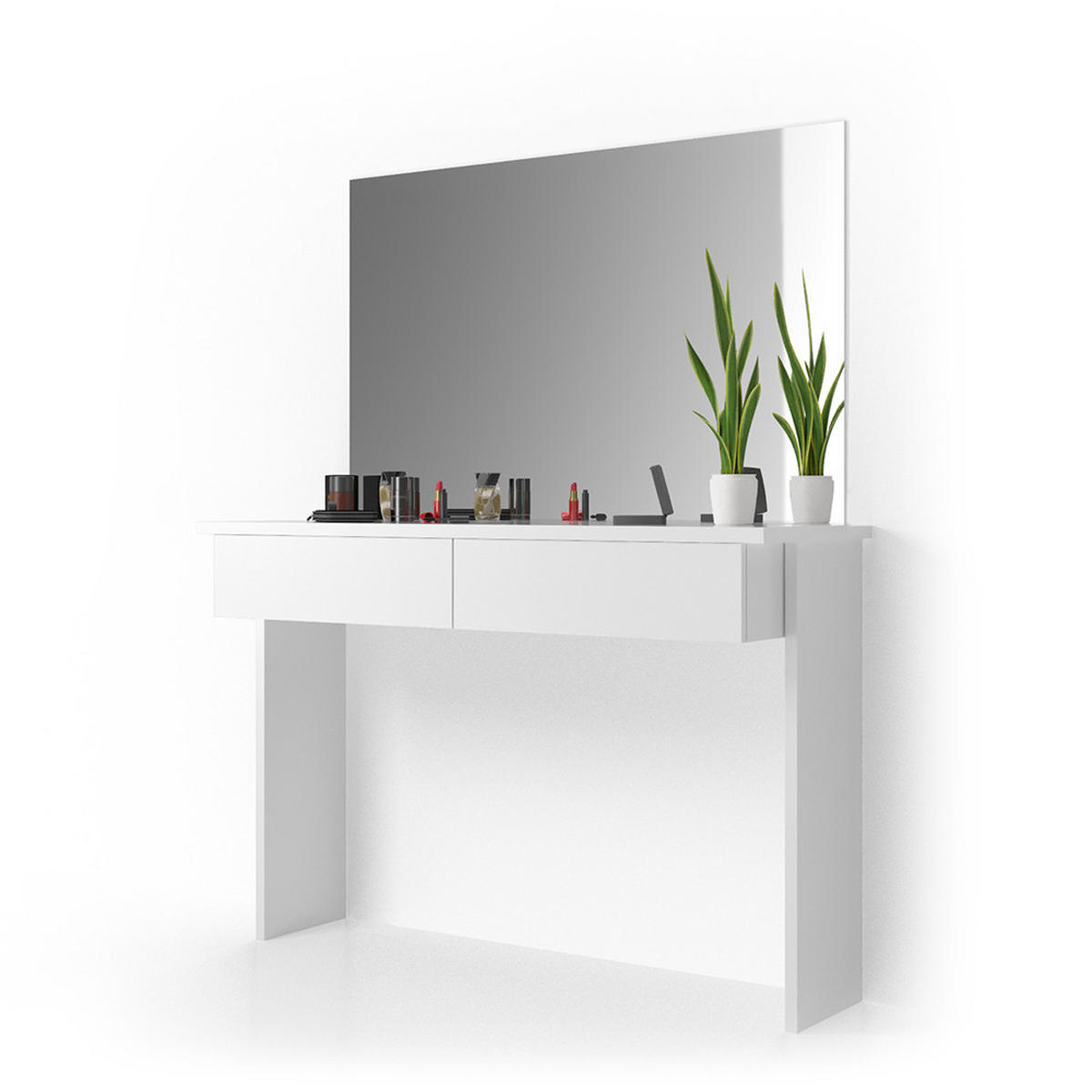 SCHMINKTISCH Azur Weiß 120 cm - Weiß, Holzwerkstoff (120/83/40cm) - Vicco