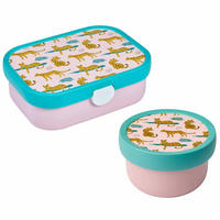 OBST- UND BENTOBOX LEOPARD Campus bunt 300 & 750 ml - Multicolor, Kunststoff (1/1/1cm) - Mepal
