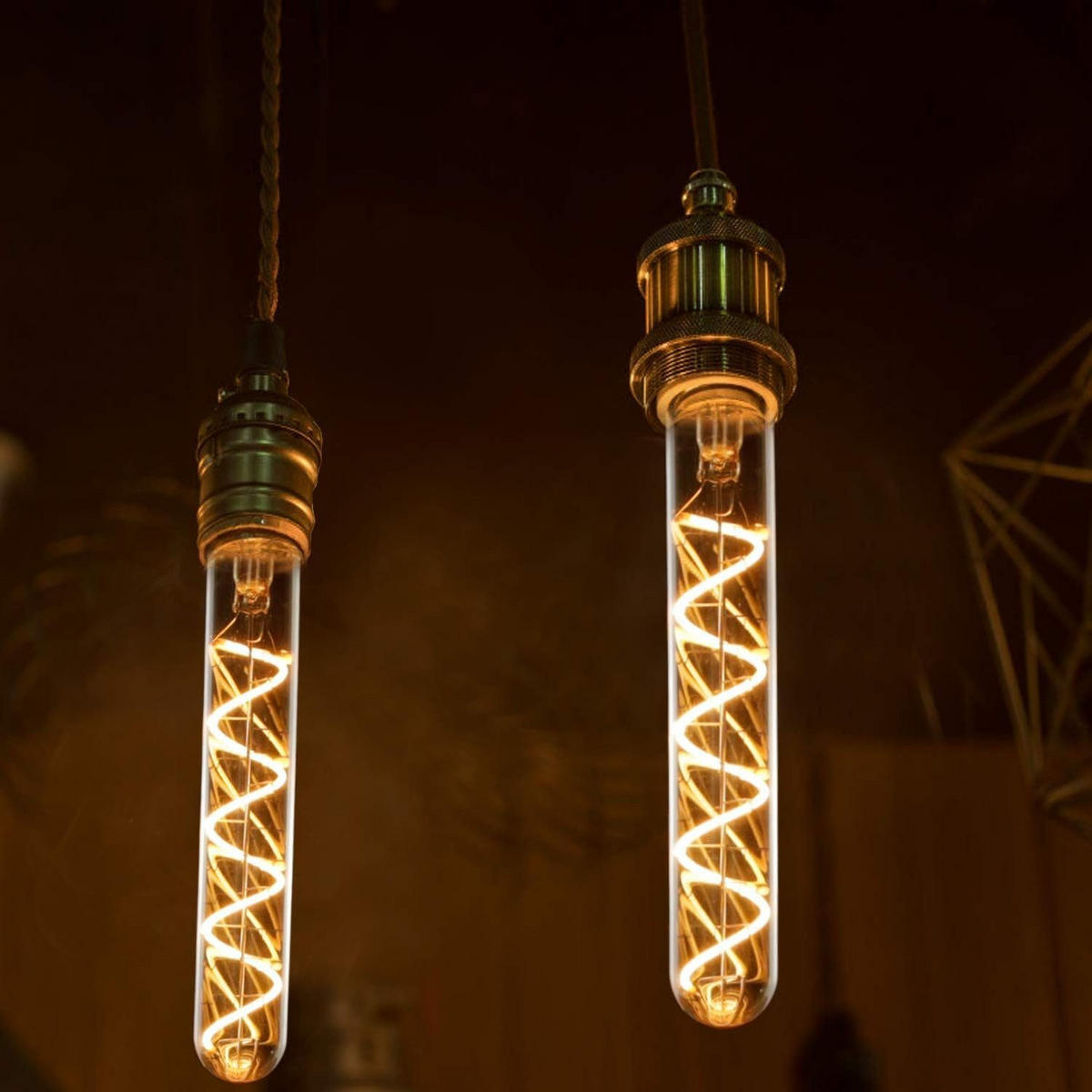 LED-LEUCHTMITTEL Apolda II 3/3/18.5cm - Braun, Glas (3/18.5cm) - Nettlife