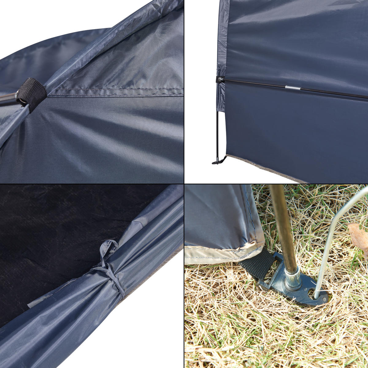 FAHRRADZELT Bergendal - Grau, Textil (198/160/84cm) - pro.tec