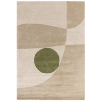 TEPPICH Schurwolle handgetuftet geometrisch schalldämpfend Erdtöne ELAN-Maas, Beige 120x170 cm - Beige, Textil (120/170cm) - KADIMA DESIGN