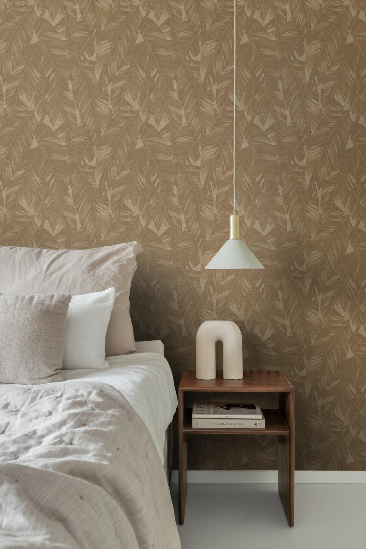 TAPETE Bananenblätter 50 x 900 cm - Braun, Papier (50/900cm) - Origin Wallcoverings