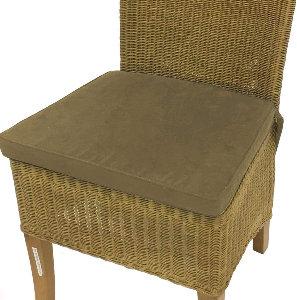 SITZKISSEN Larissa MFhb 4 Set - Hellbraun, Textil (42/46/4cm) - Sedex