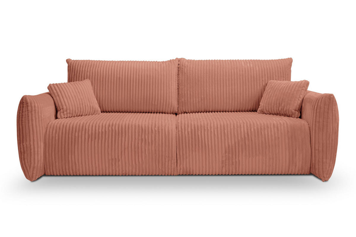 SOFA Hallora - Rosa (Tilia 62) - Altrosa, Holzwerkstoff (240/88/108cm) - Möblo