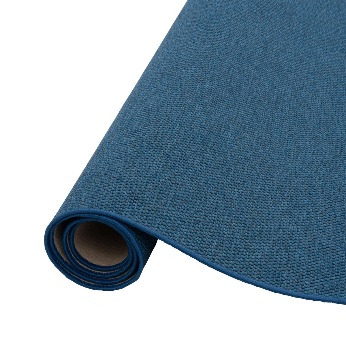 FLACHGEWEBE NATUR TEPPICH BENTZON - Blau, Textil (80/200cm) - Snapstyle