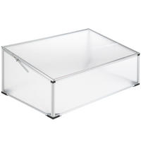 FRÜHBEET doppelt, Aufbau im Stecksystem,transparent - Transparent, Metall (61/31/102cm) - tectake