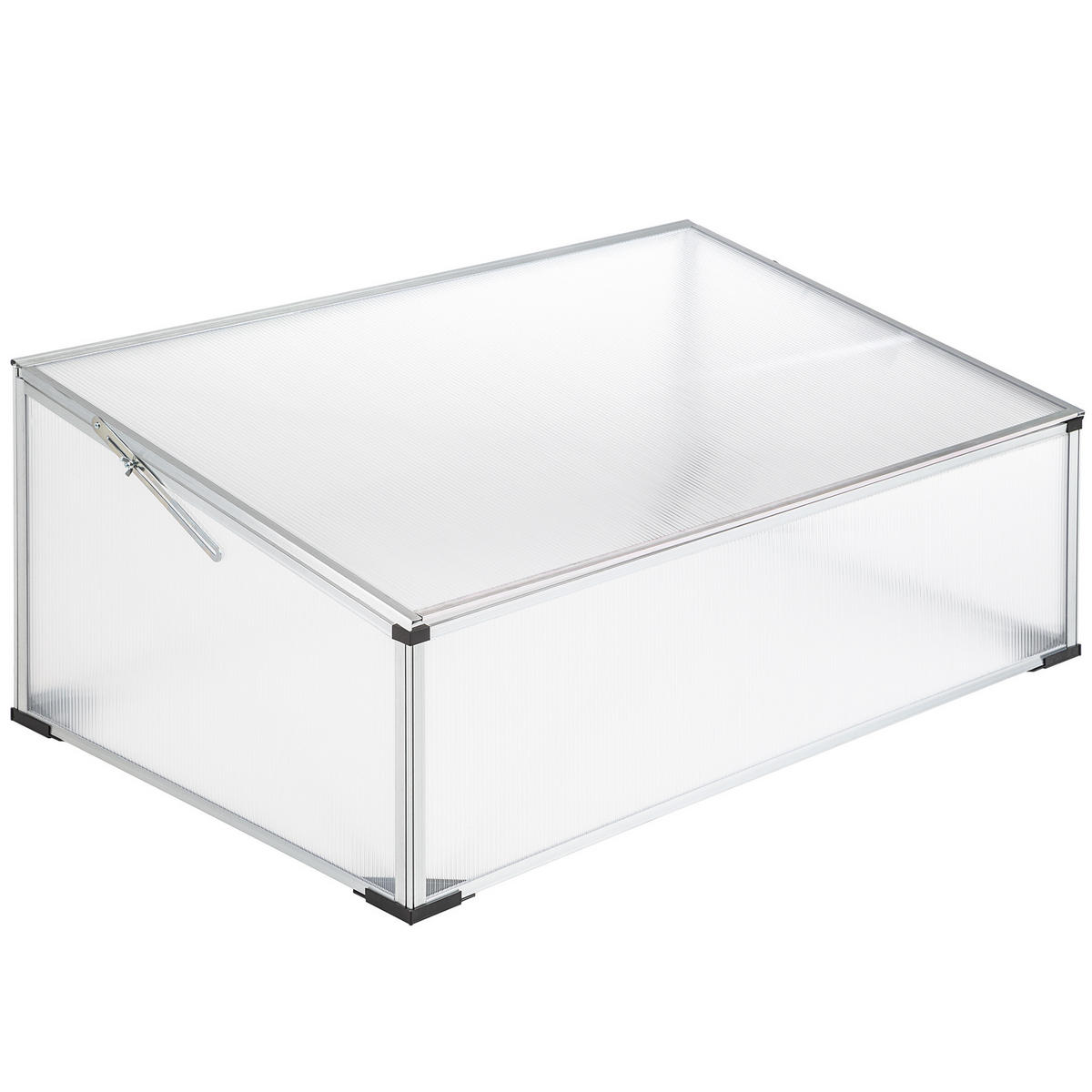 FRÜHBEET doppelt, Aufbau im Stecksystem,transparent - Transparent, Metall (61/31/102cm) - tectake