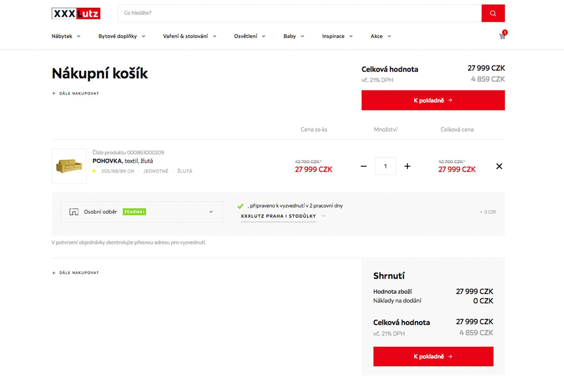 Click & Collect, Click & Reserve XXXLutz