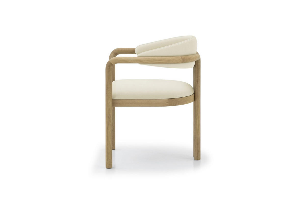 ESSZIMMERSTUHL Nature, Natur Massiveiche - Beige, Holz (58/77/59cm) - WOODEK