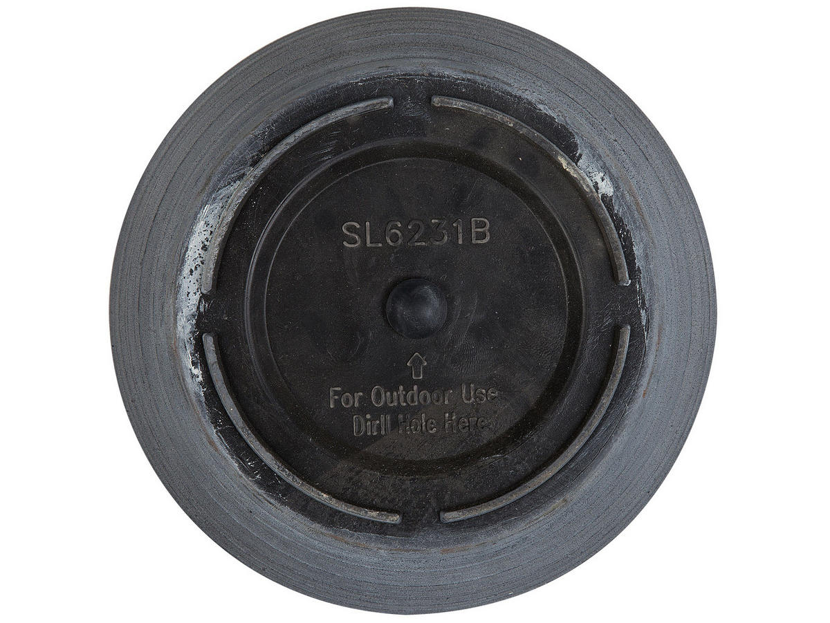 BLUMENTOPF grau rund 50/50/58 cm Katalima - Grau, Stein (58cm) - Beliani