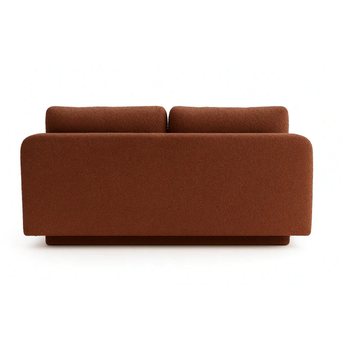 SCHLAFSOFA MAJA, Sofa mit Schlaffunktion und Bettkasten, Farbe: Orange, Bouclé-Stoff - Orange, Textil (209/96/96cm) - Sepro Meble