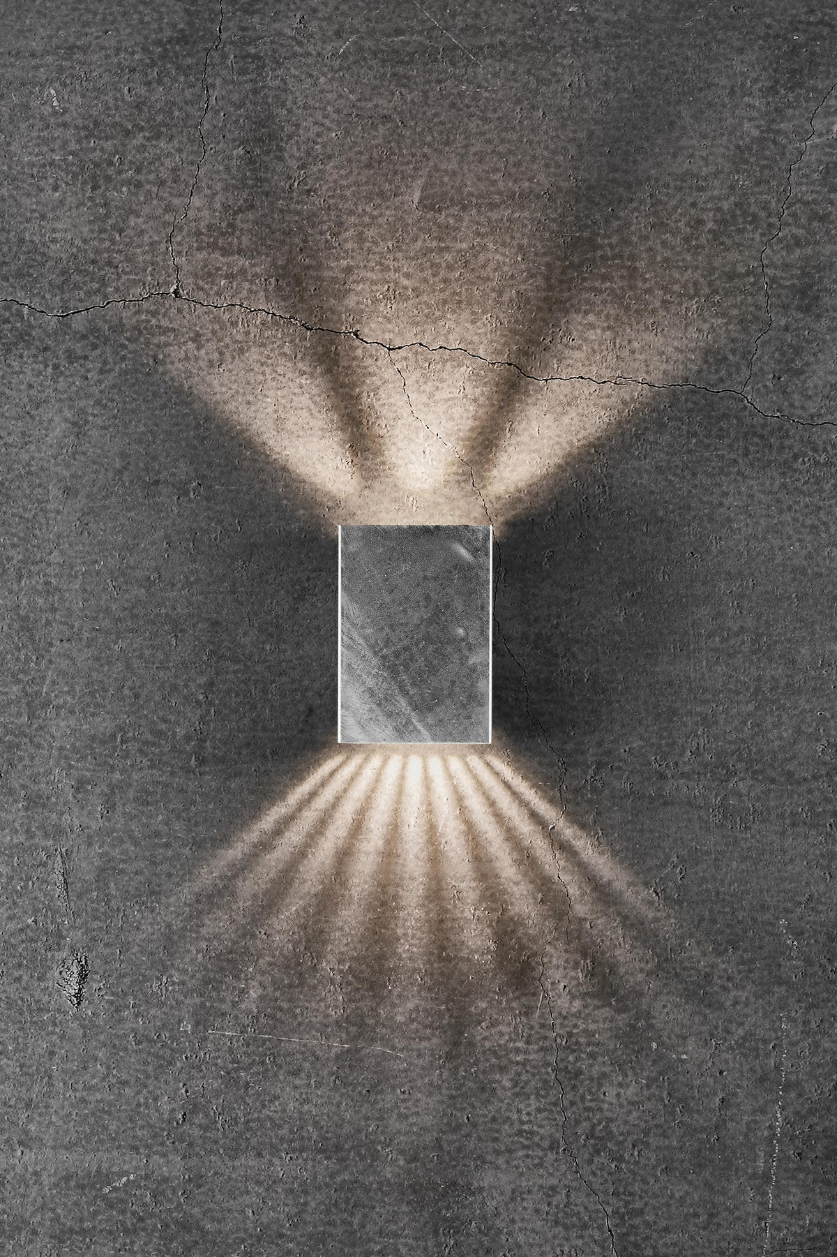 WANDLEUCHTE Fold - Silber - 10.6/14.9 cm - Silberfarben, Metall (10.6/14.9/14.9cm) - Nordlux