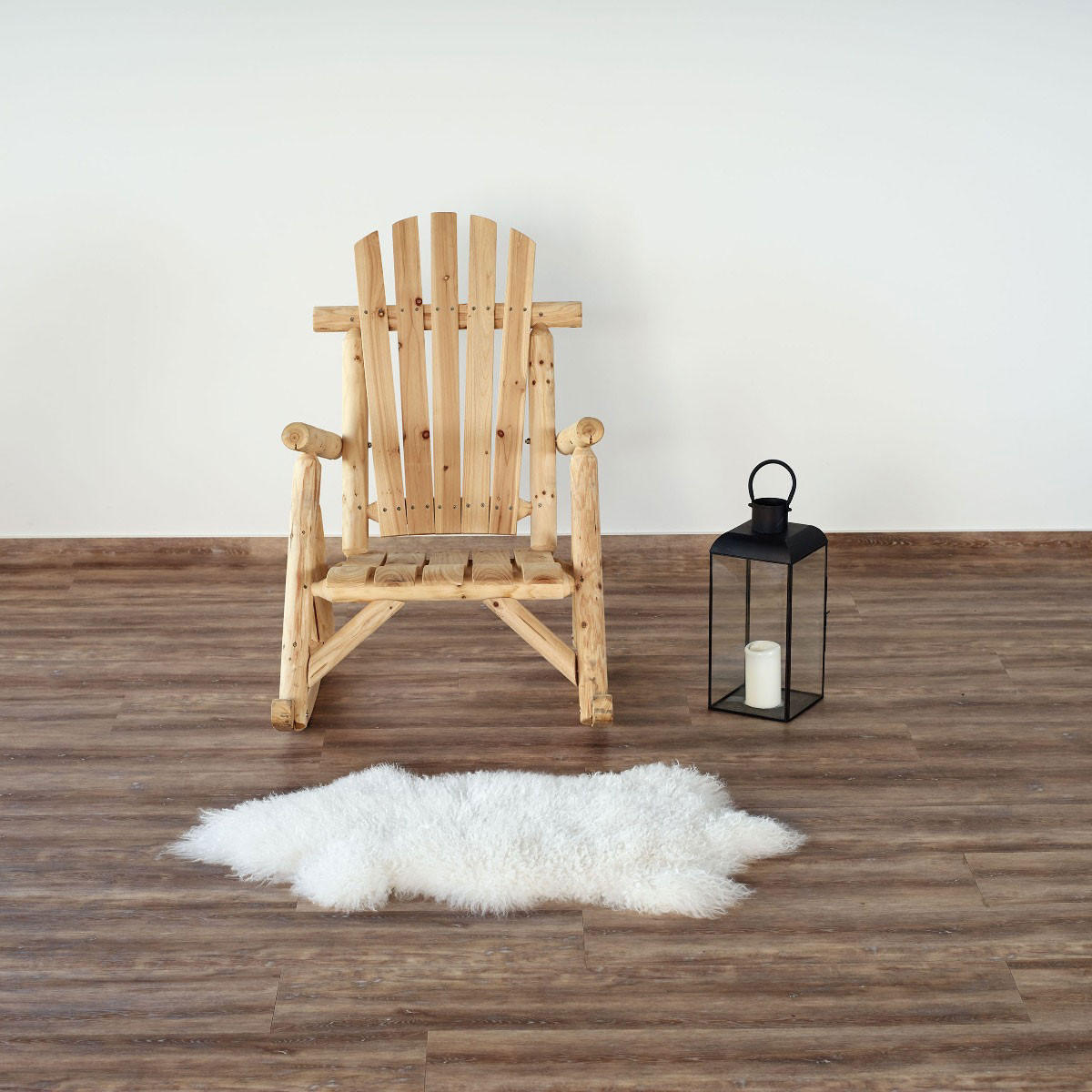 HOLZ-SCHAUKELSTUHL Timber Tannenholz FSC 100 - Naturfarben, Holz (80/175/120cm) - Green Spirit