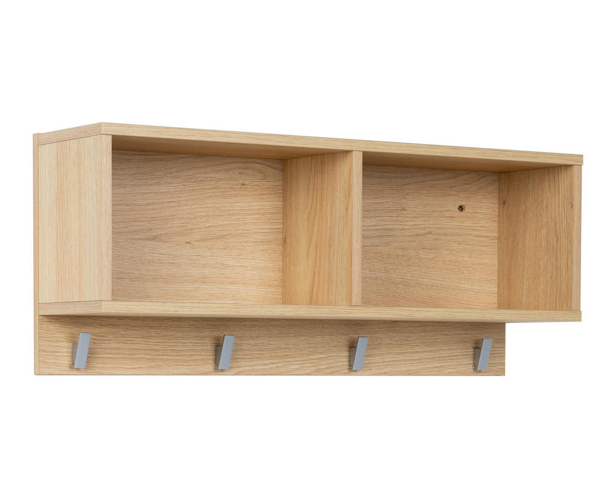 BABYZIMMER SET Elina 6-tlg. - Eichefarben/Silberfarben, Holz/Holzwerkstoff (1/1/1cm) - arthur berndt