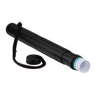 TUB Negru Roșu extensibil plastic cu curea - negru, material plastic (8/125/8cm) - Relaxdays