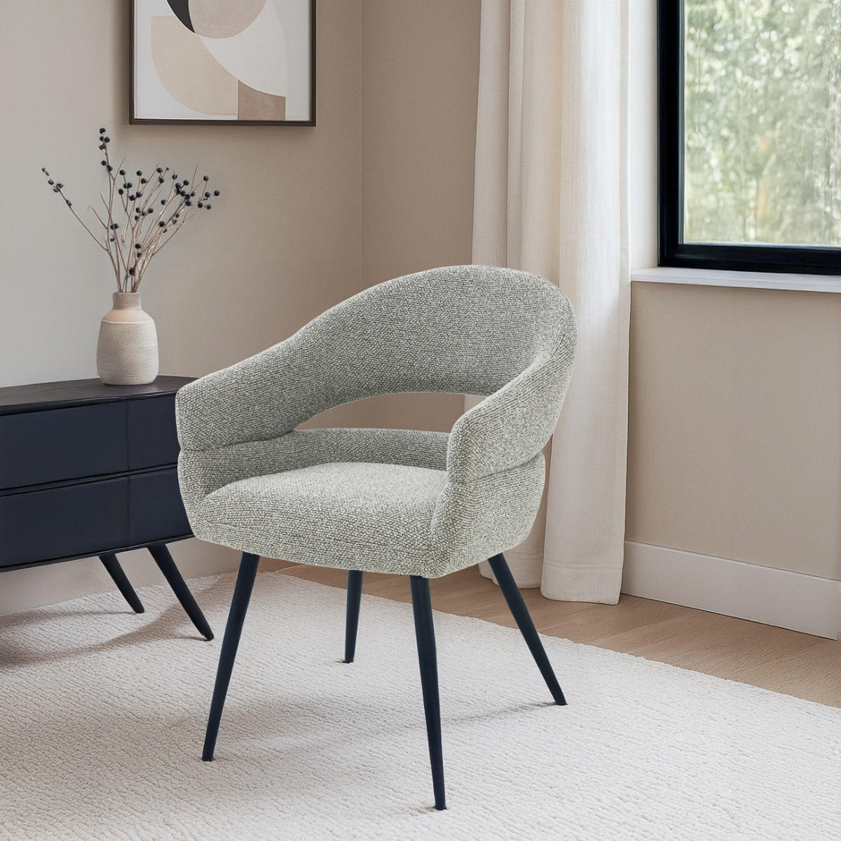 ESSZIMMERSTÜHLE Megan Taupe 62/58/85 cm - Taupe, Textil (58/85/62cm) - Livingfurn