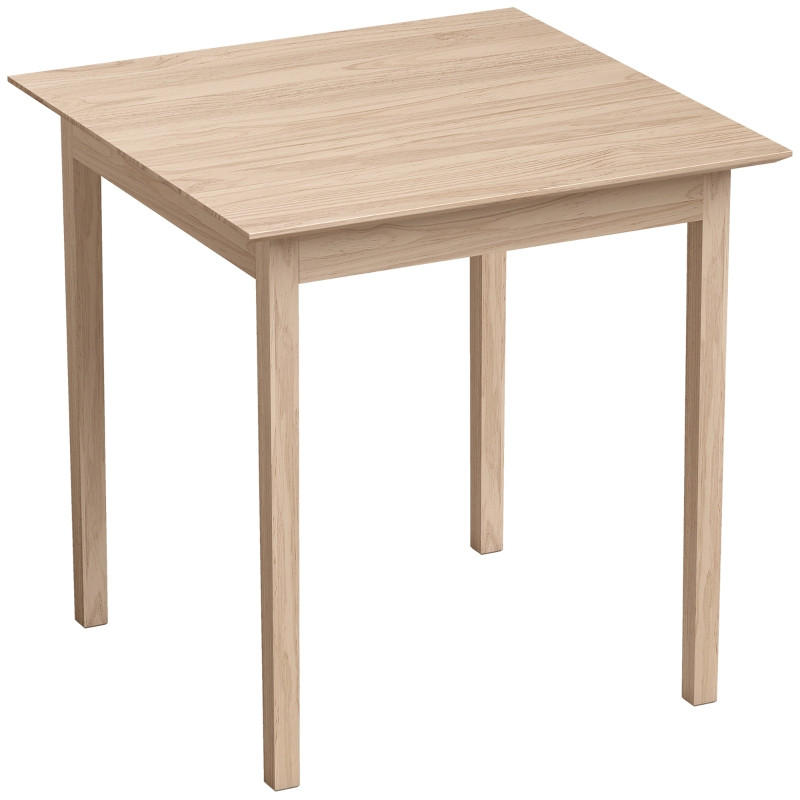 ESSTISCH quadratisch 75×75 cm aus Kiefernholz, stabiler Esszimmertisch mit rutschfesten Fußpads, bis 30 kg Belastung - Kieferfarben, Holz (75/75/76cm) - Joyfair