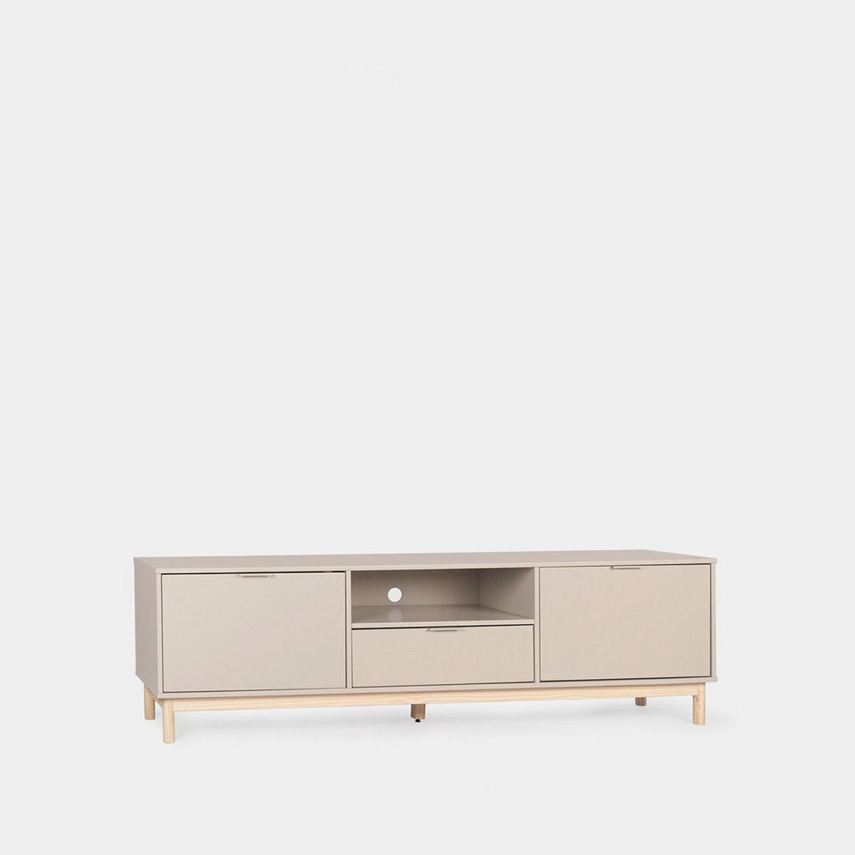 TV-ELEMENT Elian Grau 180 cm x 53 cm - Grau, Holzwerkstoff (180/53/39cm) - Klast Home