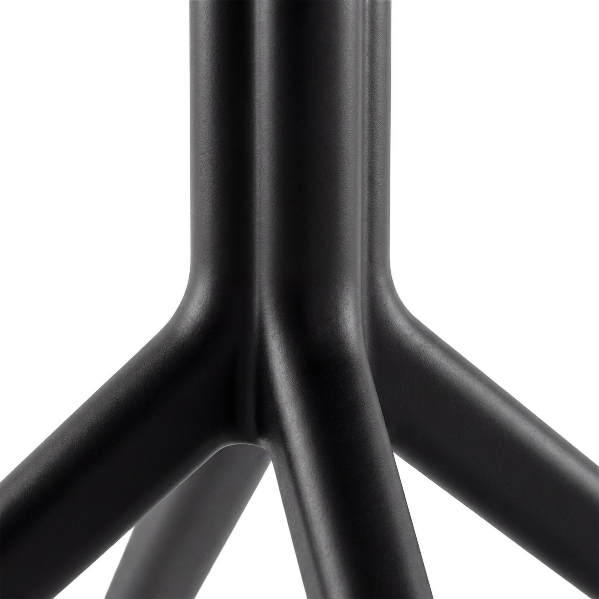GARTENTISCH rund Ø105 cm Kunststoff Schwarz - Schwarz, Kunststoff (105/105/74cm) - CLP