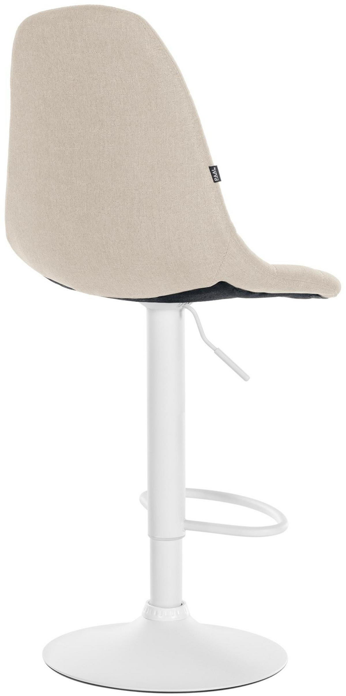 BARHOCKER Metall creme - Creme, Textil/Metall (47/99/56cm) - CLP