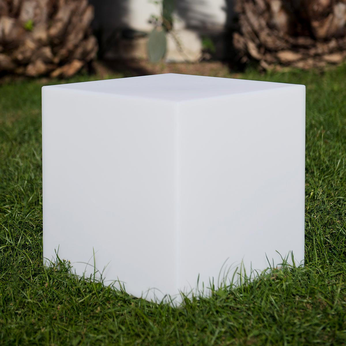 LICHTWÜRFEL CARRY weiß - Weiß, Kunststoff (40/40/40cm) - Lumisky
