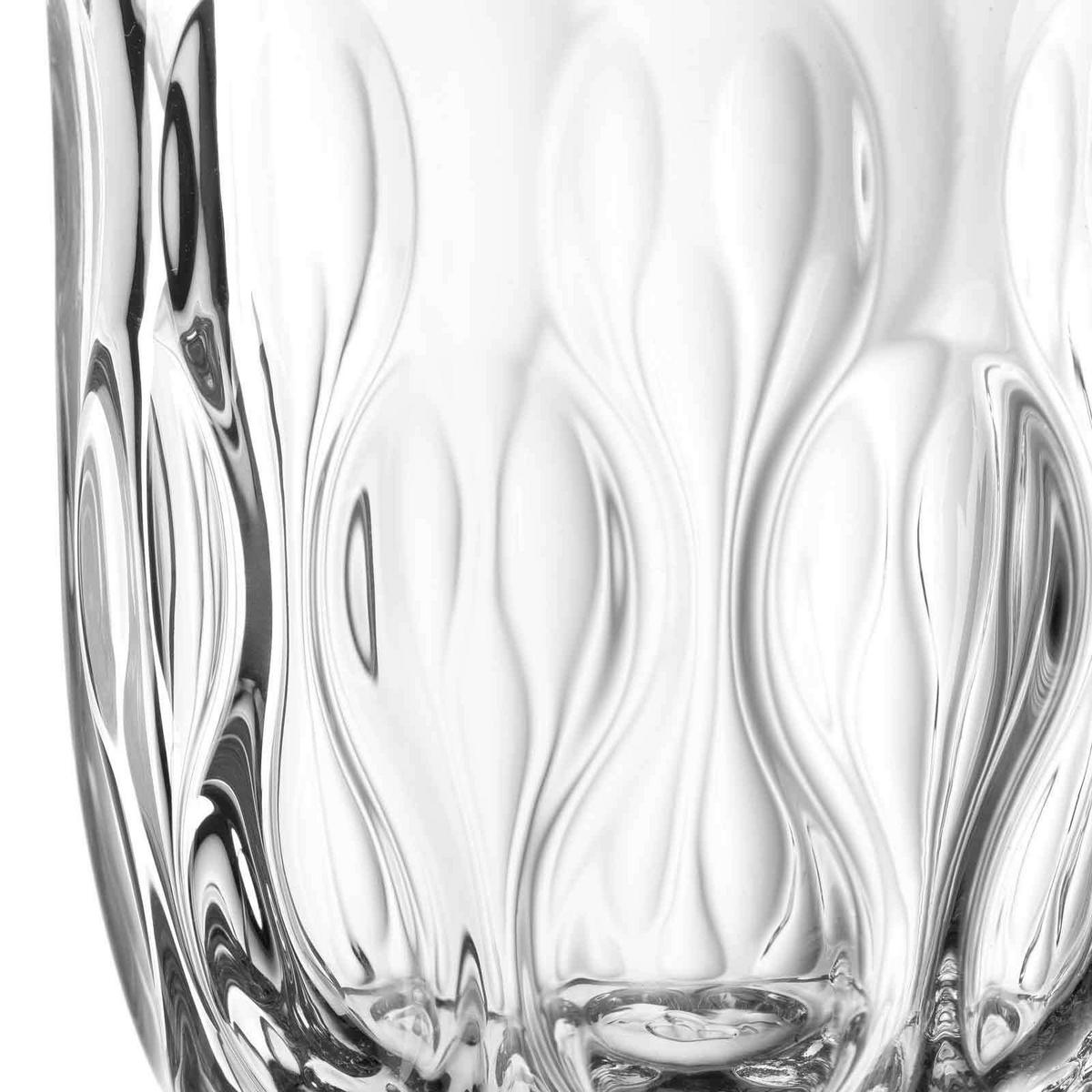 LATTE MACCHIATO GLÄSER (3) Gocce transparent 390 ml 6er Set - Transparent, Glas (0.39L) - Leonardo Living