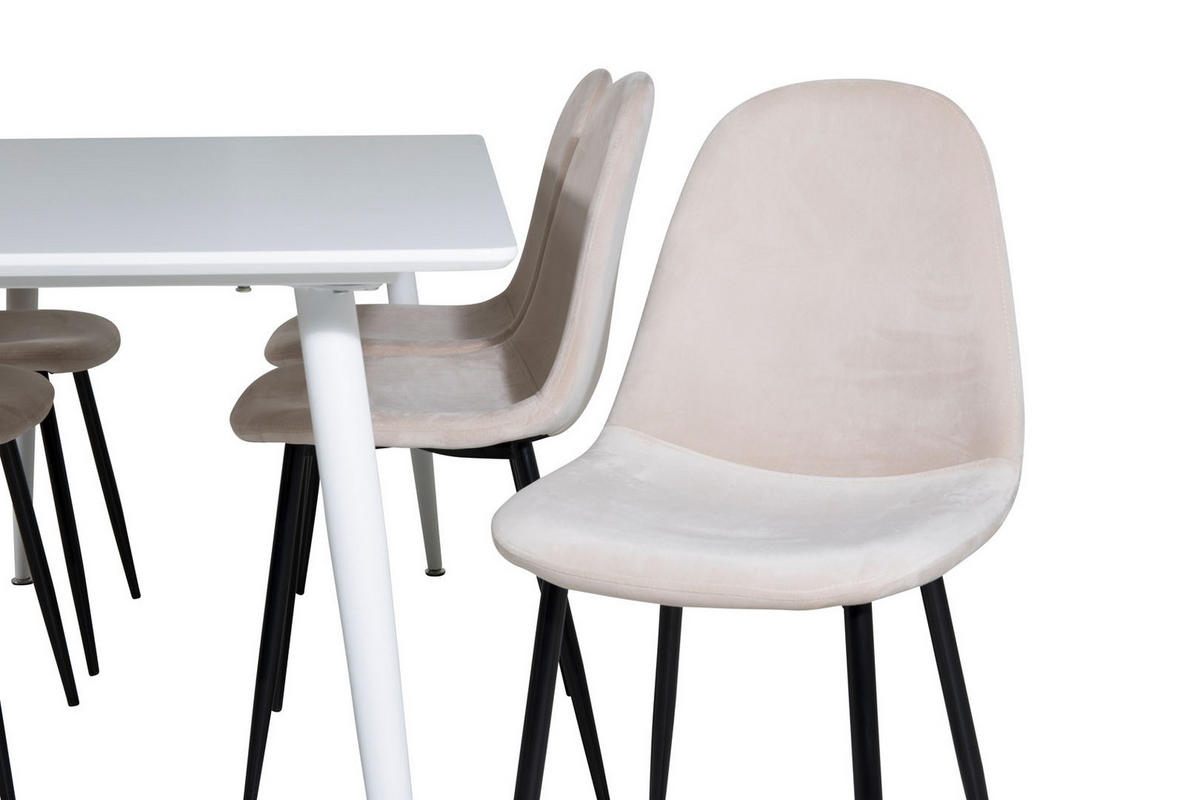 TISCHGRUPPE Beige - Beige, Holzwerkstoff (90/75/180cm) - ebuy24