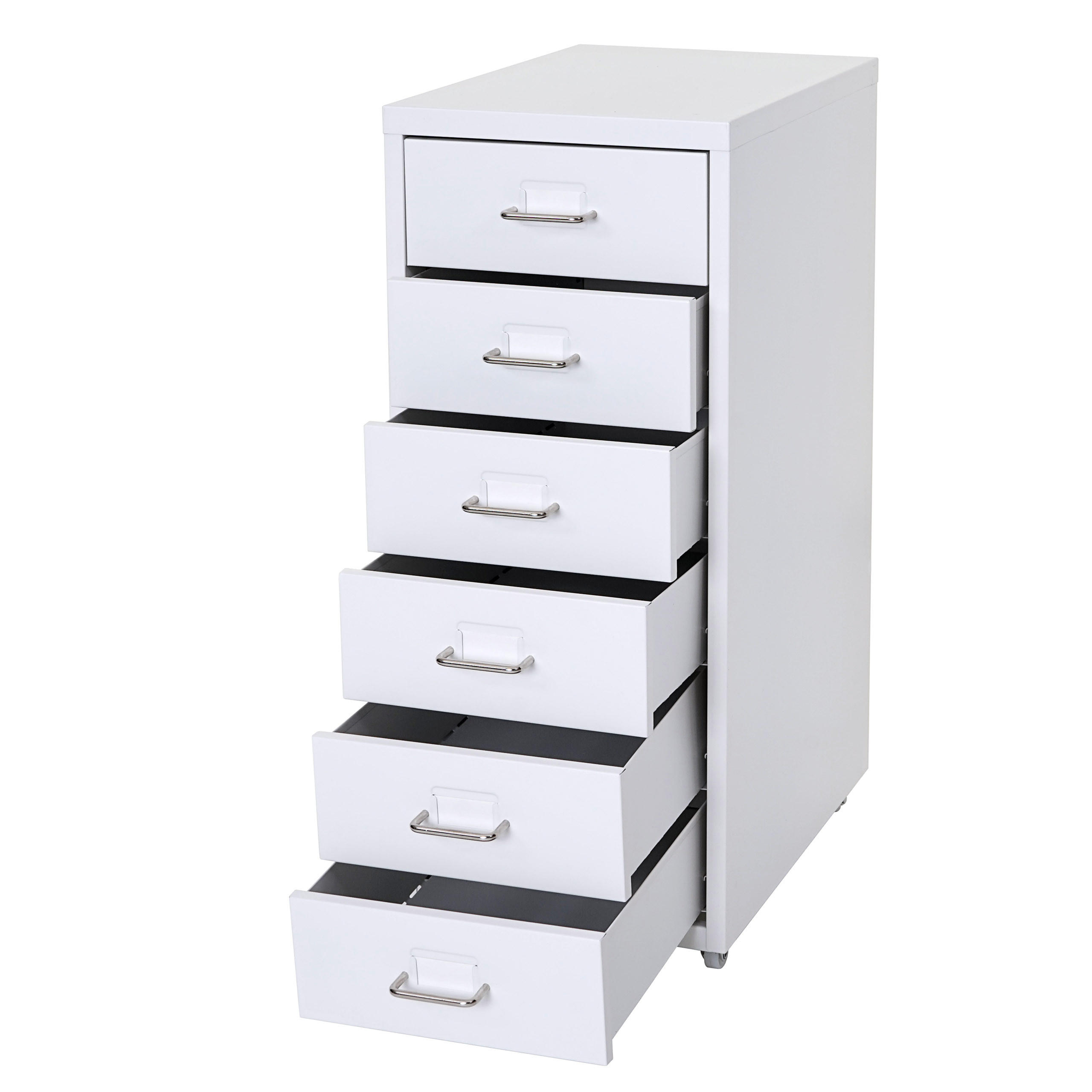 ROLLCONTAINER Weiß - Weiß, Metall (28/69/41cm) - MCW