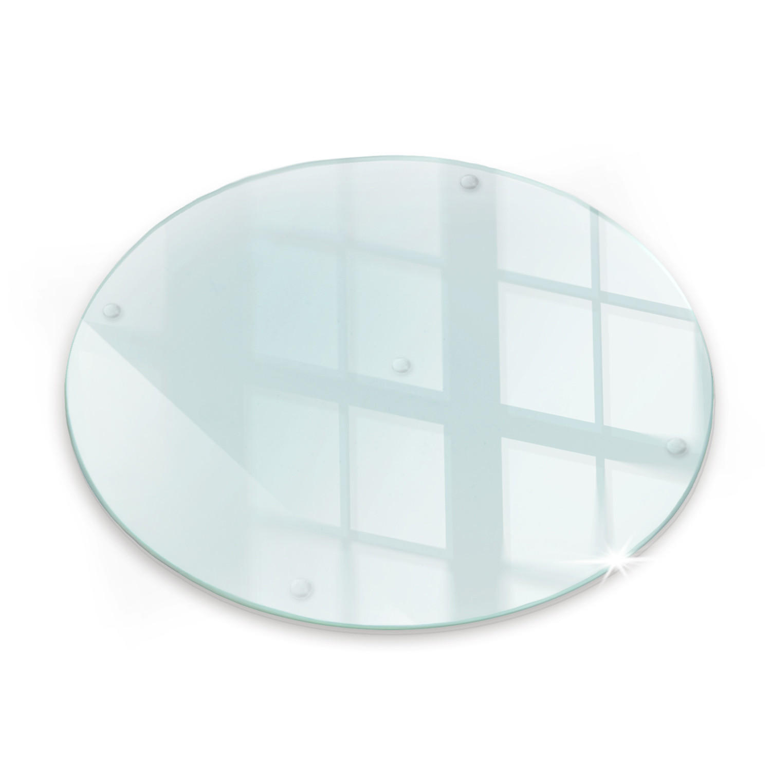 TULUP SKLENĚNÁ deska kuchyňská transparentní fi40 cm