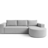 ECKSOFA Grau Vello Mit Schlaffunktion Rechts Stoff Bouclé - Grau, Textil (165/270cm) - Sepro Meble