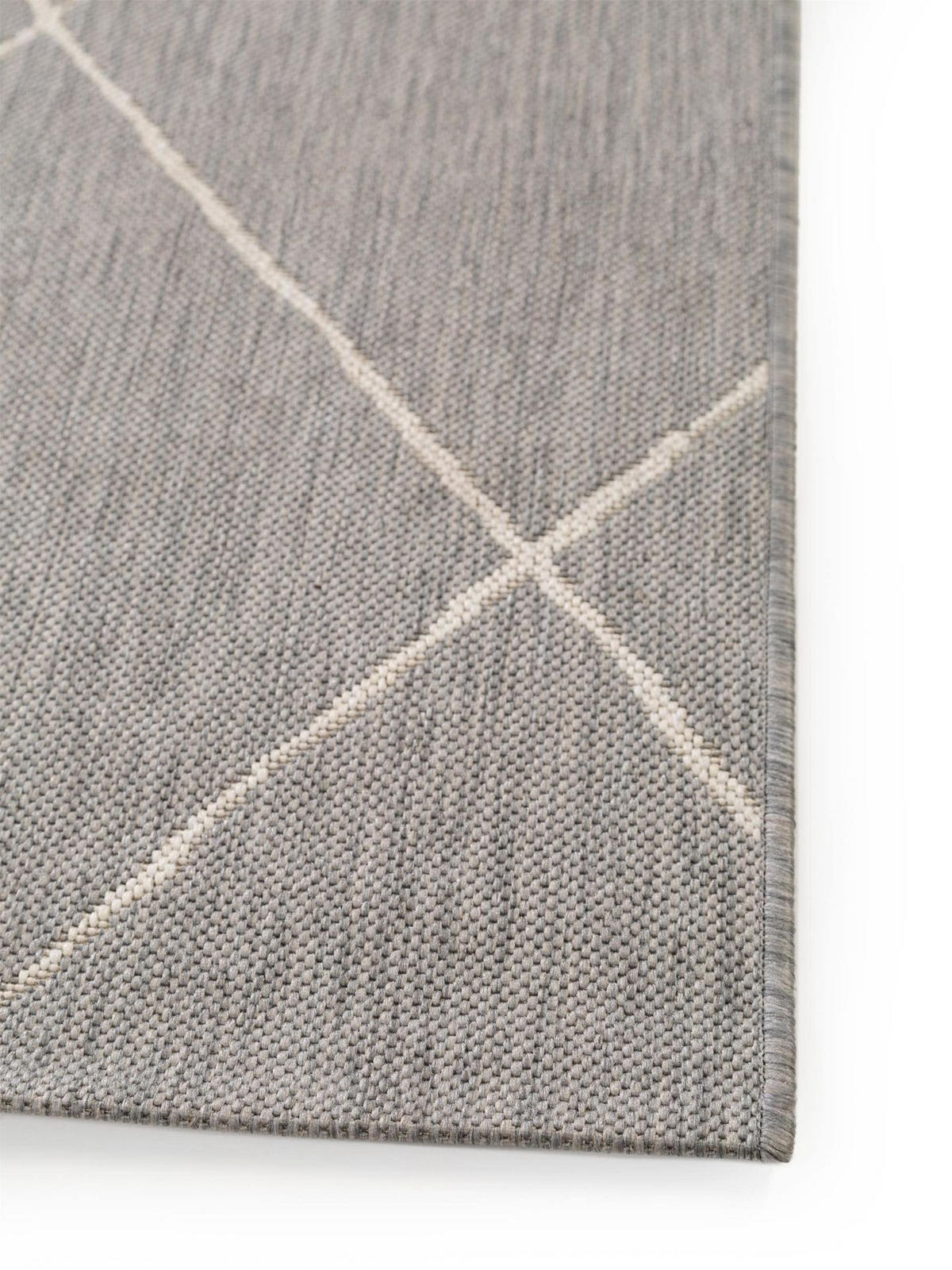 OUTDOORTEPPICH Metro Grau 200x290 cm - Grau, Kunststoff (200/1cm) - KUNSTLOFT