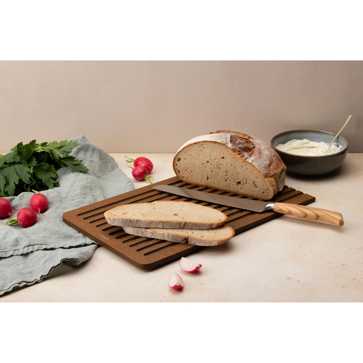 BROTSCHNEIDEBRETT Duracore, Braun, 38.5 x 23.5 cm - Braun, Holz (38.5/27cm) - Continenta