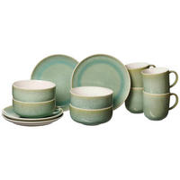 FRÜHSTÜCKS-SET Borneo grün 12er Set - Grün, Keramik (21.5/22/33.5cm) - Ritzenhoff Breker
