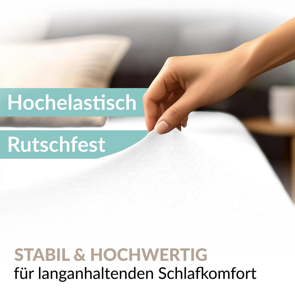 JERSEY-SPANNBETTLAKEN 140x220 - 160x220 Feine Bettlaken aus 100% Baumwolle, Spannbetttuch Laken Uni Weiß - Weiß, Textil (140/220cm) - Carpe Sonno