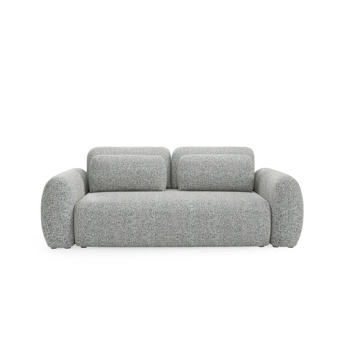 SOFA Carmela 3 Sitzplätze Grau - Grau, Holz (266/95/121cm) - Petits-meubles