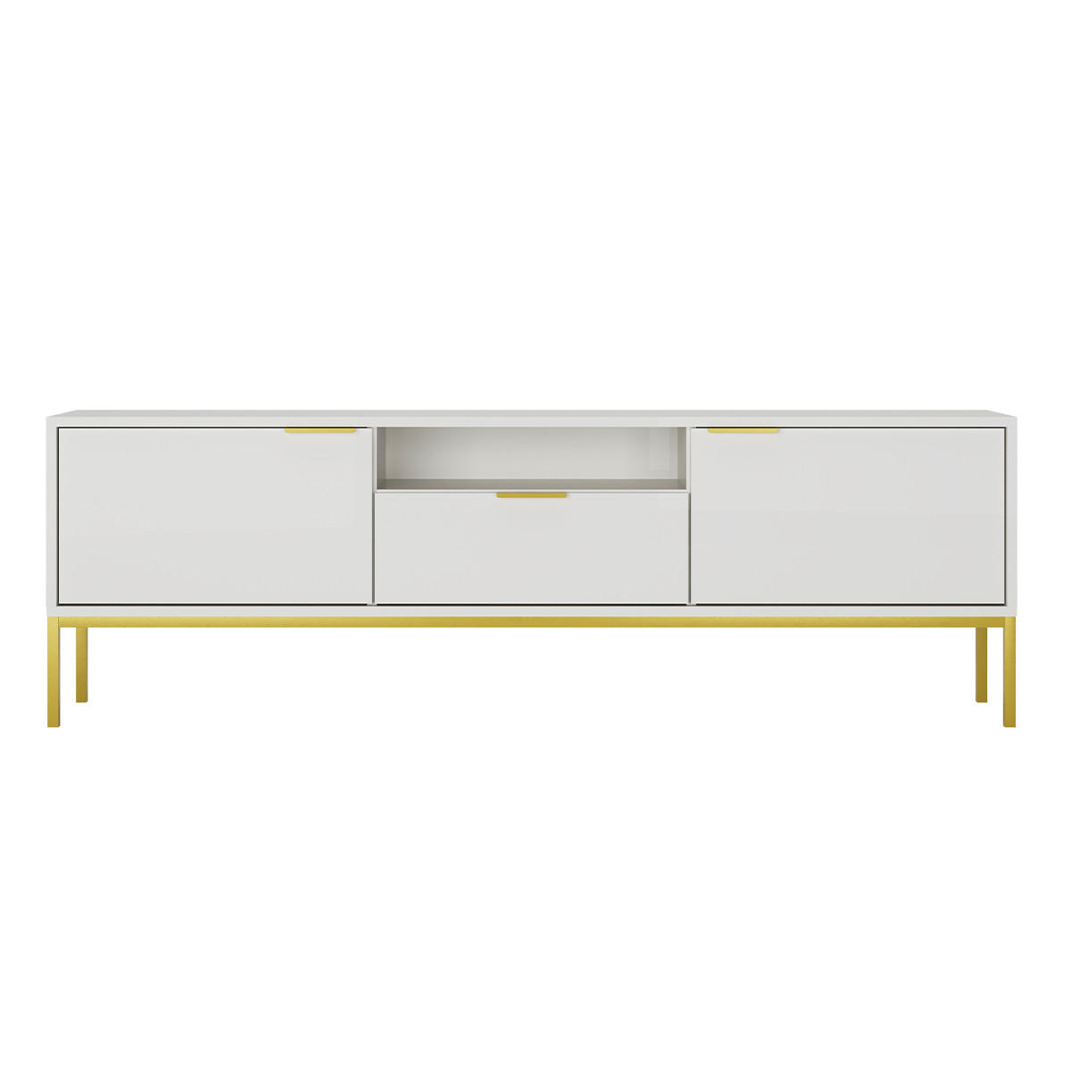 TV-MÖBEL Seattle Weiß - Weiß, Holzwerkstoff (33/56.4/175cm) - Petits-meubles