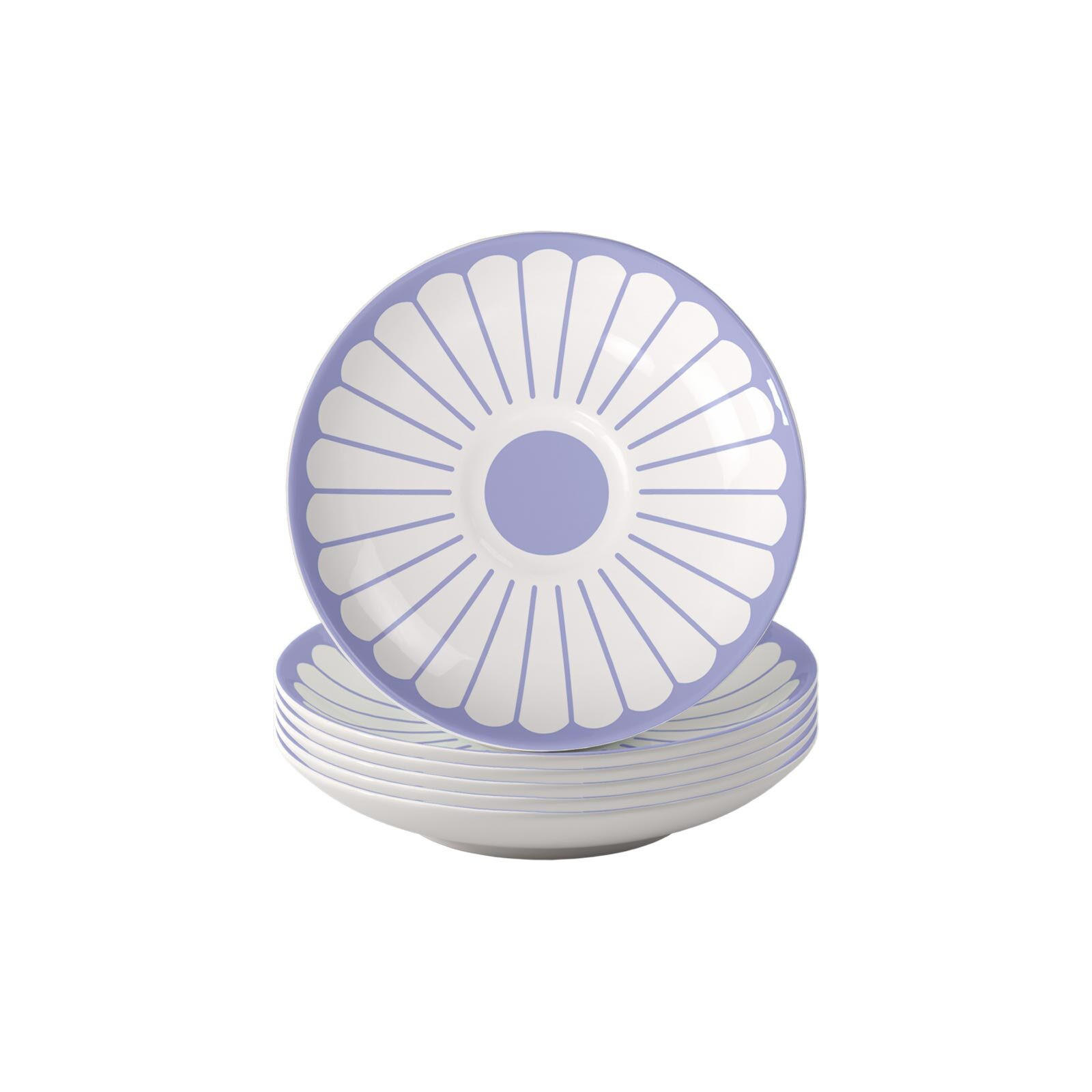 ESPRESSOUNTERTASSEN Fleur Couleur Bleu ø 11,7 cm 6er Set - Blau, Keramik (11.7cm) - Villeroy & Boch
