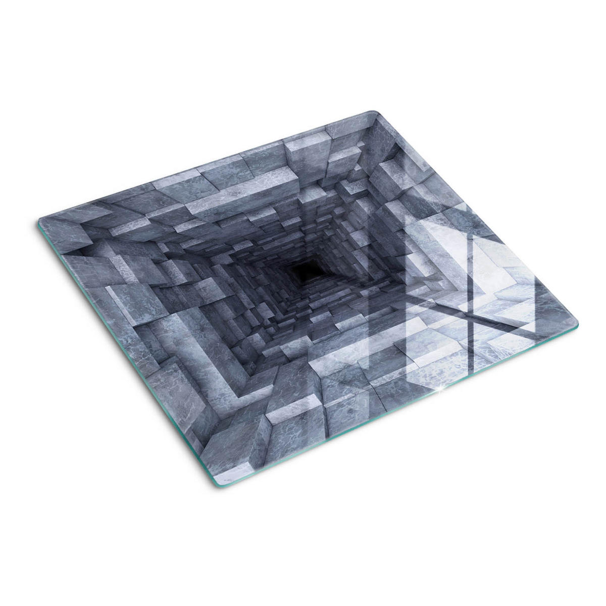 GLASPLATTE 60x52 cm Tunnel - Grau, Glas (60/0.4/52cm) - TULUP