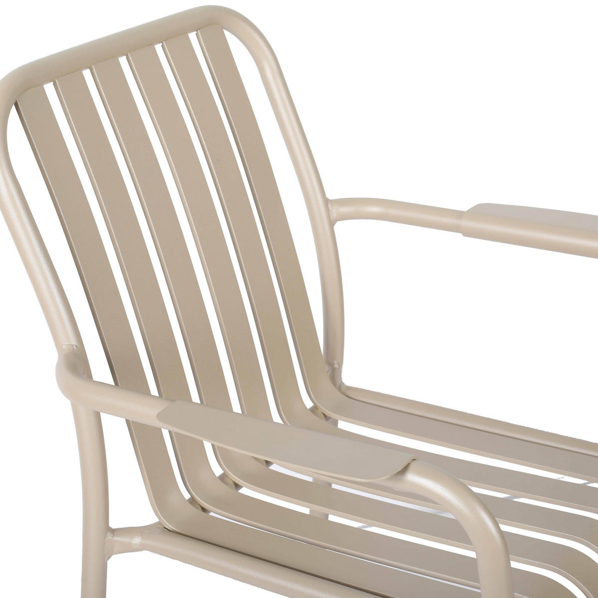 GARTENSTUHL, Taupe - Taupe, Metall (61/85/62cm) - Oviala