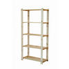 HOLZREGAL PINEPEAK 170x80x28cm 5 Fachboden 1,2cm dickes Kiefernholz Natur - Naturfarben, Holz (80/170/28cm) - PROREGAL